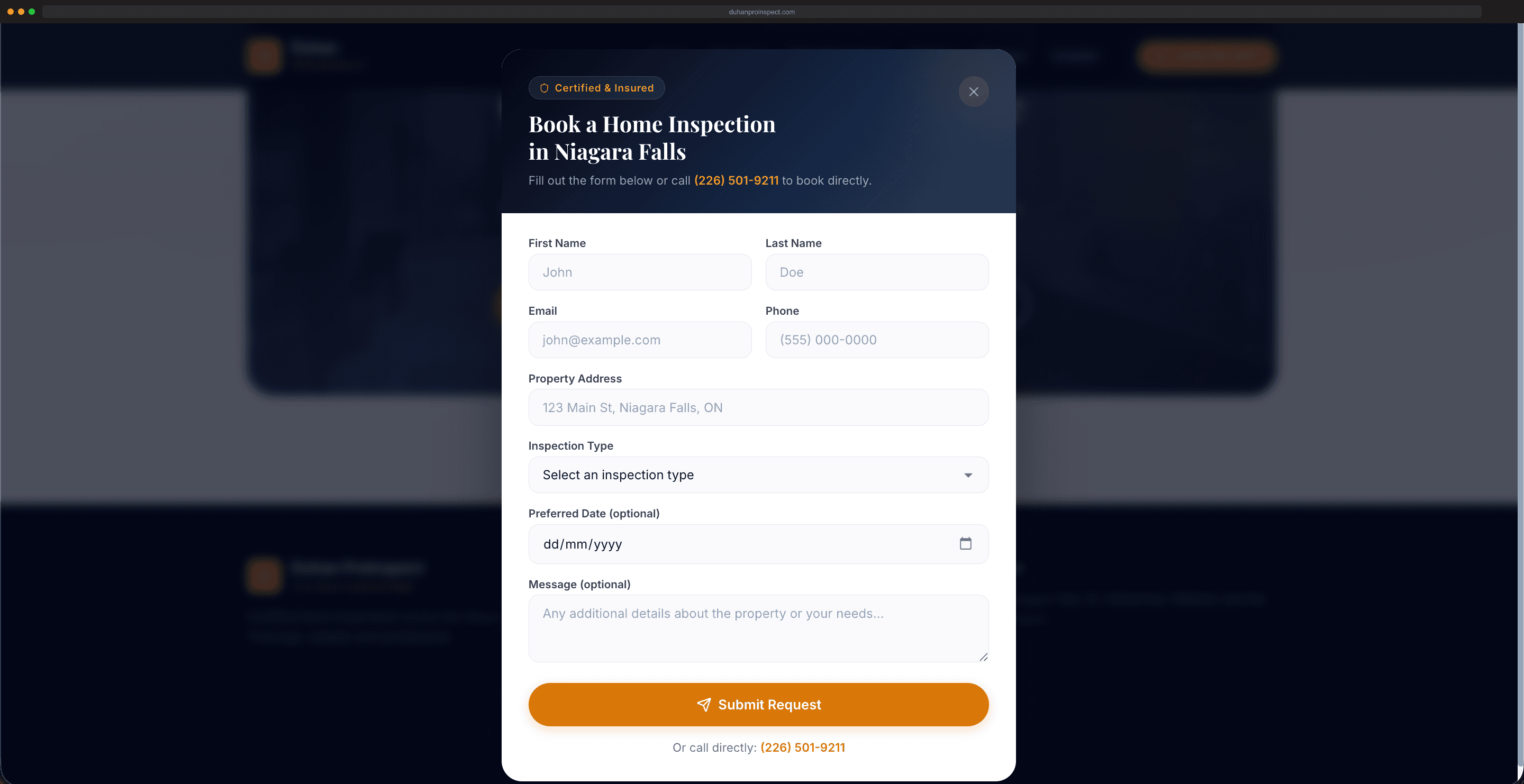 DuhanProInspect Inspection View