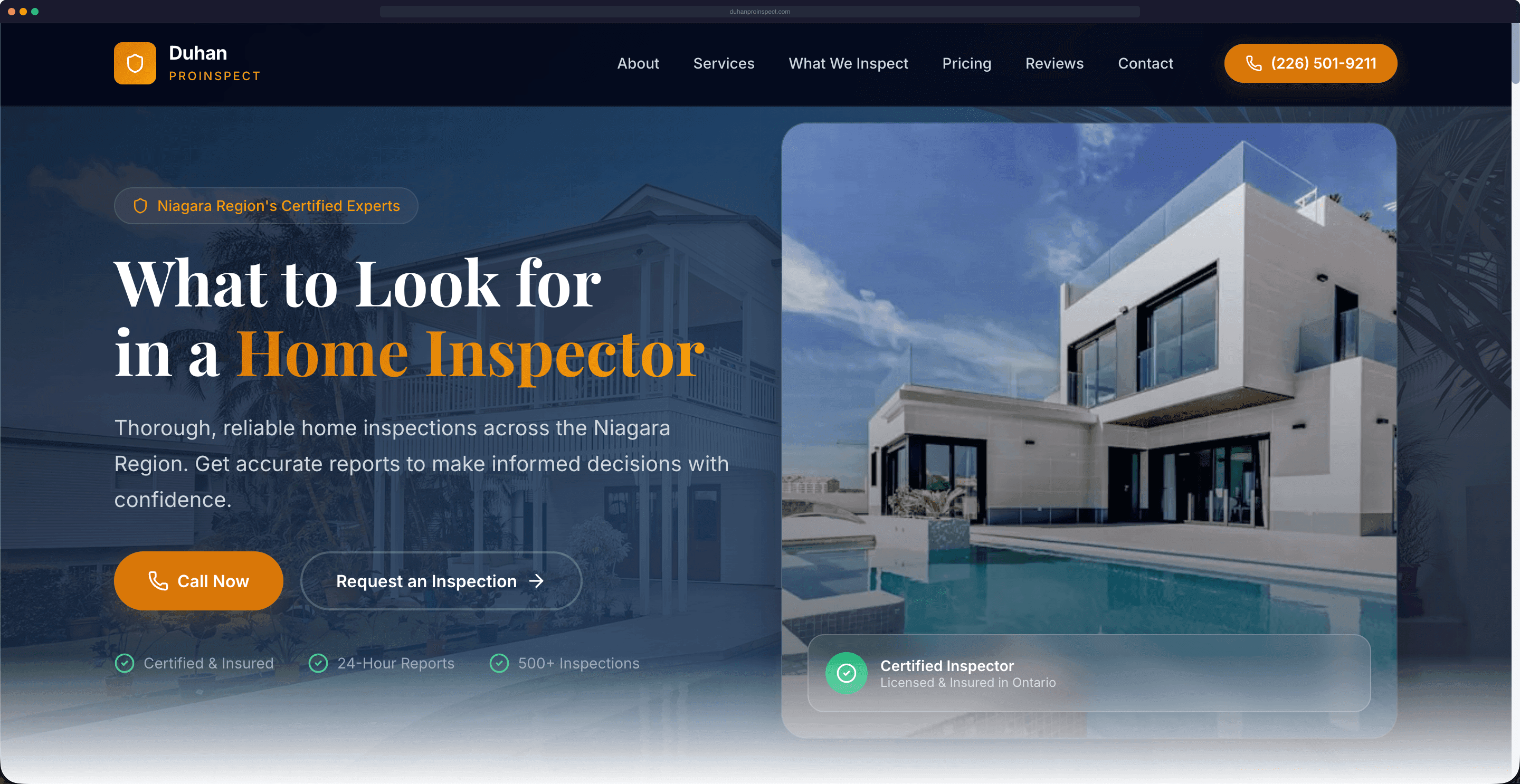 DuhanProInspect Dashboard